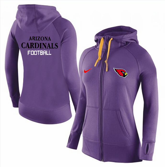 NFL Arizona Cardinals Women Hoodie Purple
