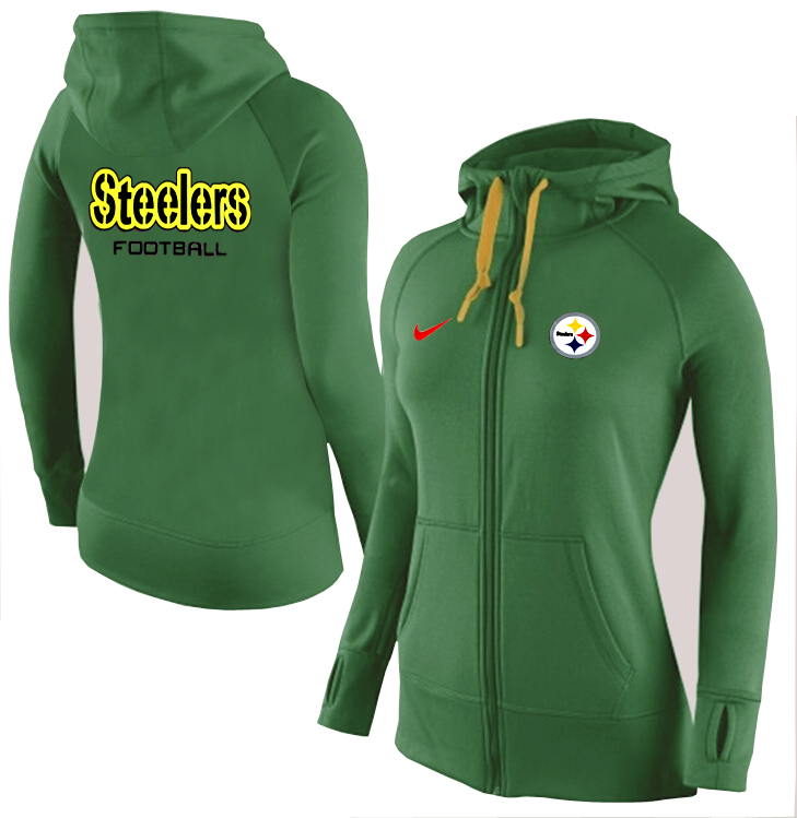 NFL Pittsburgh Steelers Women Green Hoodie