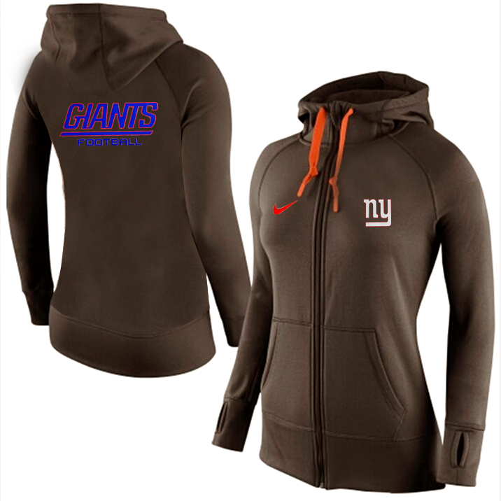 NFL New York Giants Brown Women Hoodie