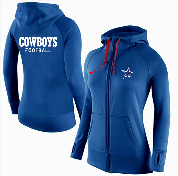 NFL Dallas Cowboys Women Hoodie Blue