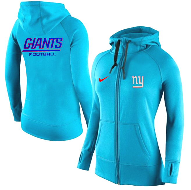 NFL New York Giants l.Blue Women Hoodie