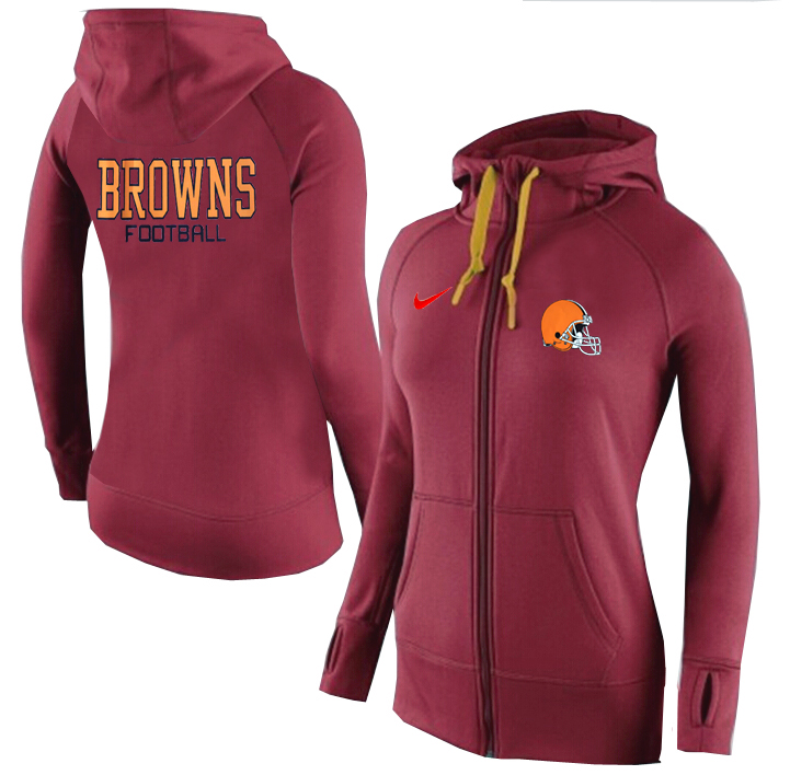 NFL Cleveland Browns Women Hoodie Red