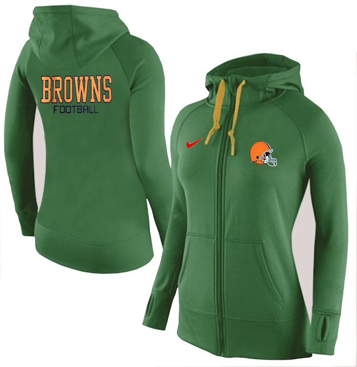 NFL Cleveland Browns Women Green Hoodie
