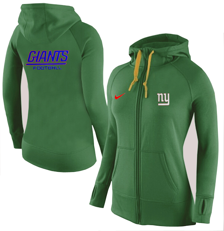 NFL New York Giants Green Women Hoodie