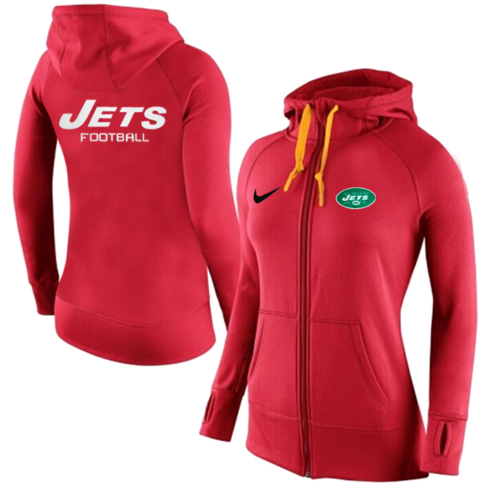 NFL New York Jets Women Hoodie Red