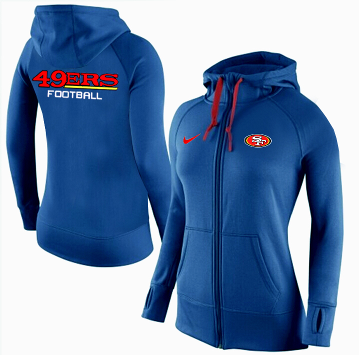 NFL San Francisco 49ers Women Hoodie Blue