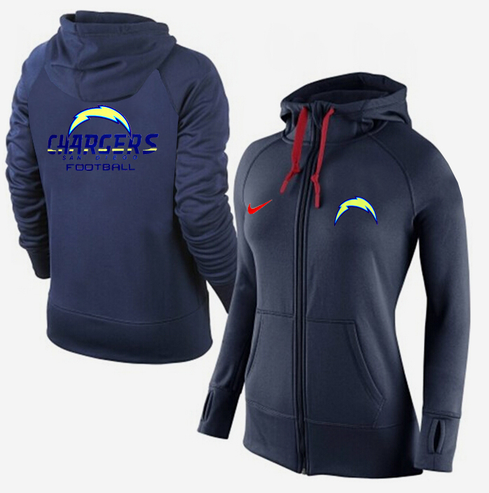 NFL San Diego Chargers D.Blue Women Hoodie