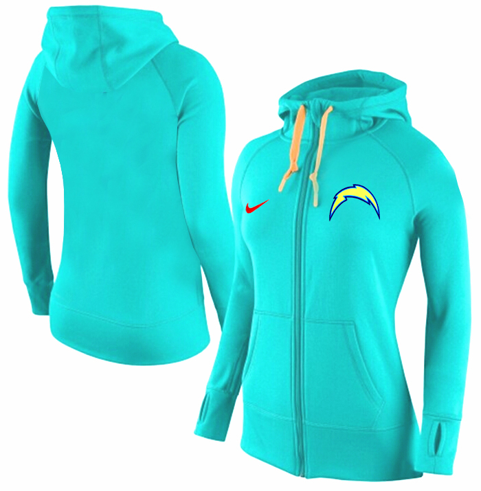 NFL San Diego Chargers Women Hoodie L.Green