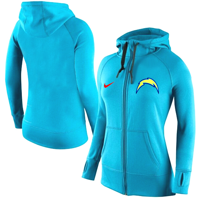 NFL San Diego Chargers Women Hoodie L.Blue