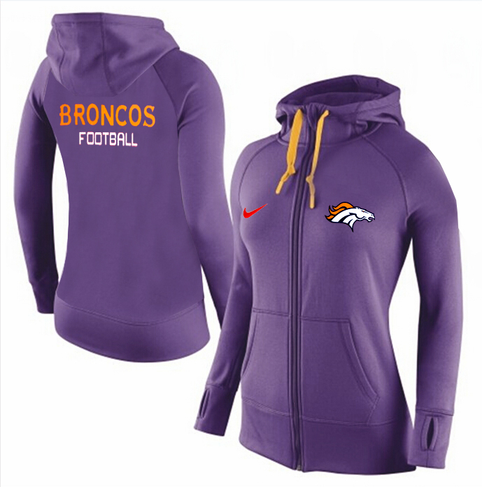 NFL Denver Broncos Women Hoodie Purple