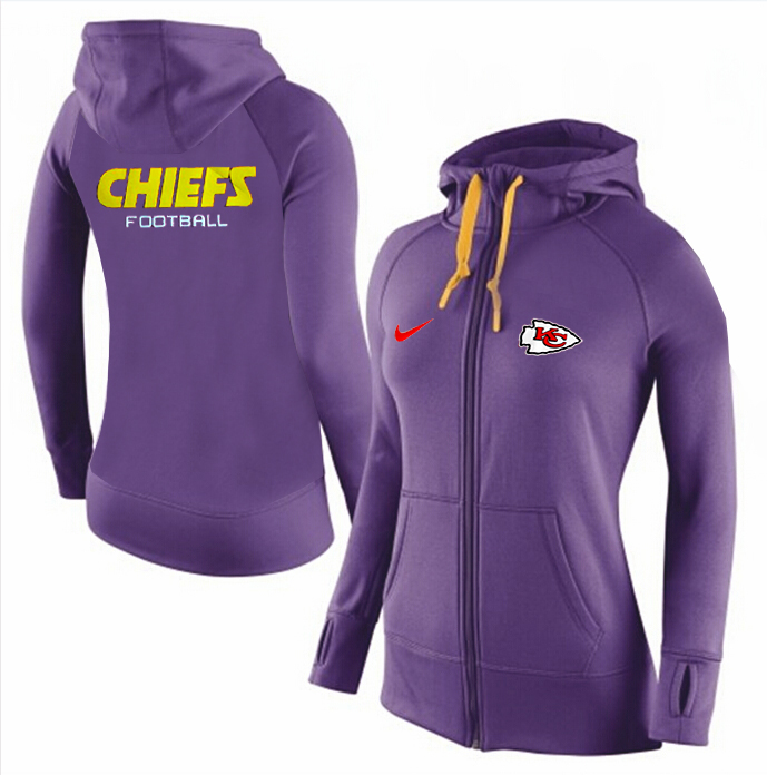 NFL Kansas City Chiefs Purple Women Hoodie