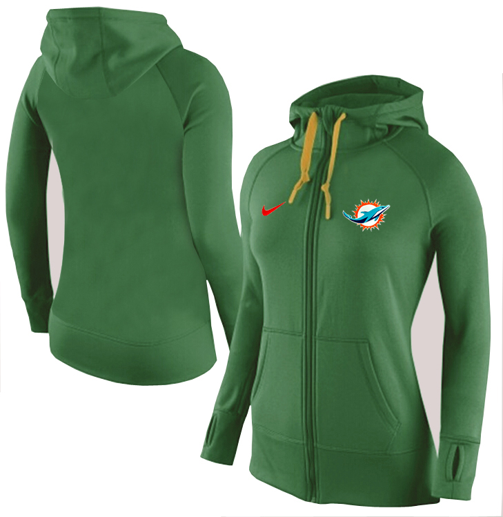 NFL Miami Dolphins Women Green Color Hoodie
