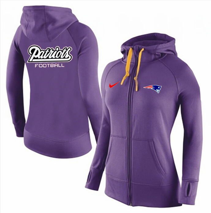 NFL New England Patriots Women Hoodie Purple