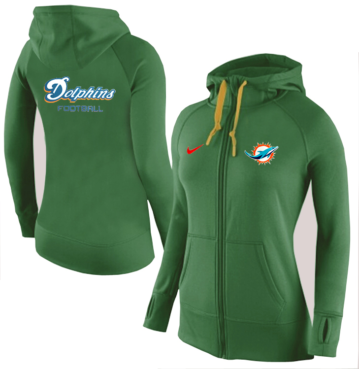 NFL Miami Dolphins Women Hoodie Green