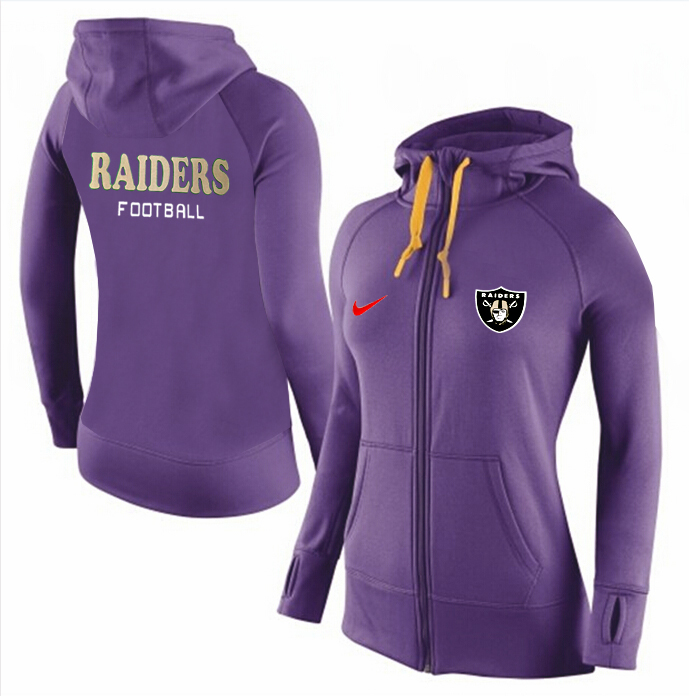 NFL Oakland Raiders Purple Women Hoodie