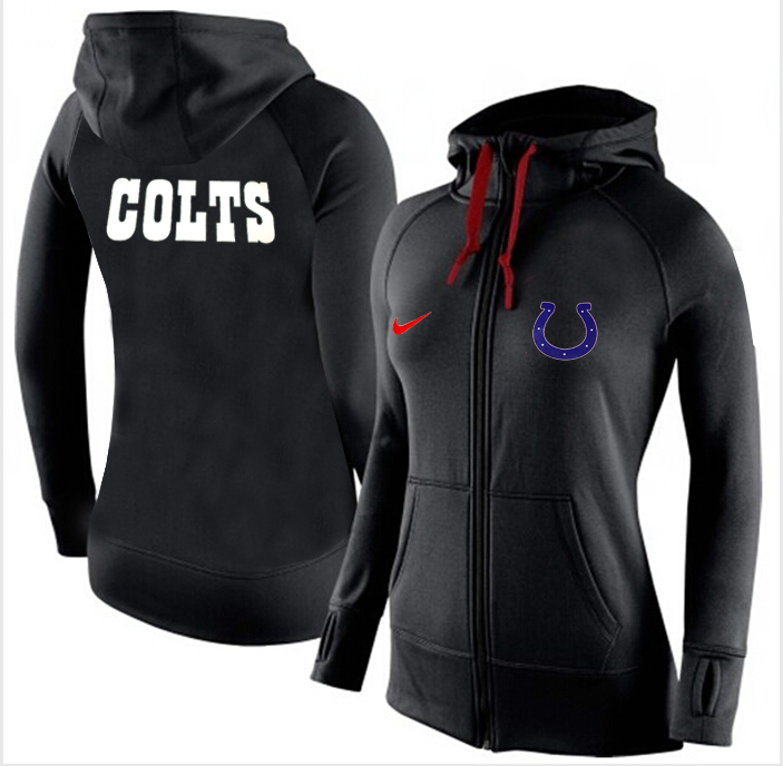 NFL Indianapolis Colts Black Women Hoodie