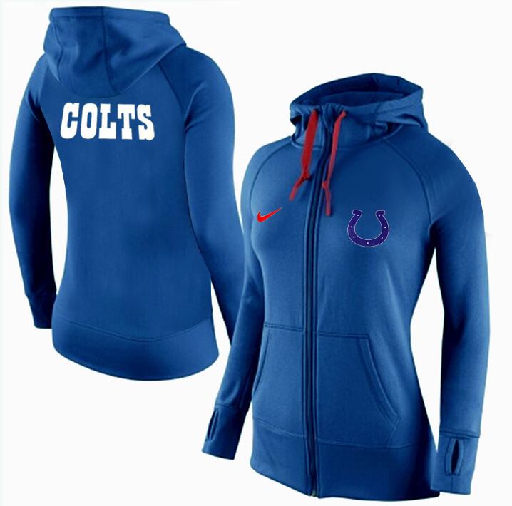NFL Indianapolis Colts Women Blue Hoodie