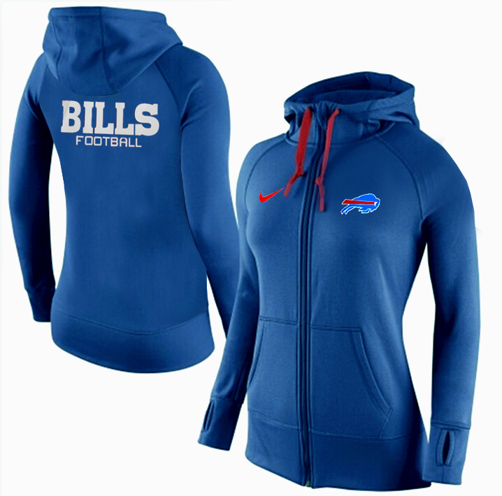 NFL Buffalo Bills Women Blue Hoodie