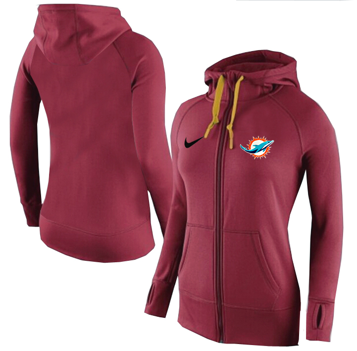 NFL Miami Dolphins D.Red Women Hoodie
