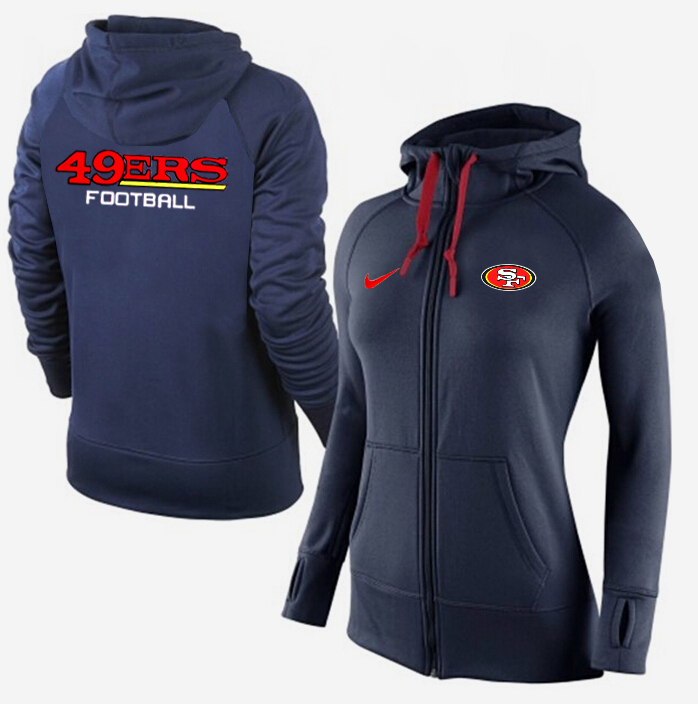 NFL San Francisco 49ers D.Blue Women Hoodie