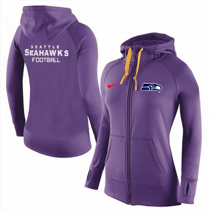NFL Seattle Seahawks Purple Women Hoodie