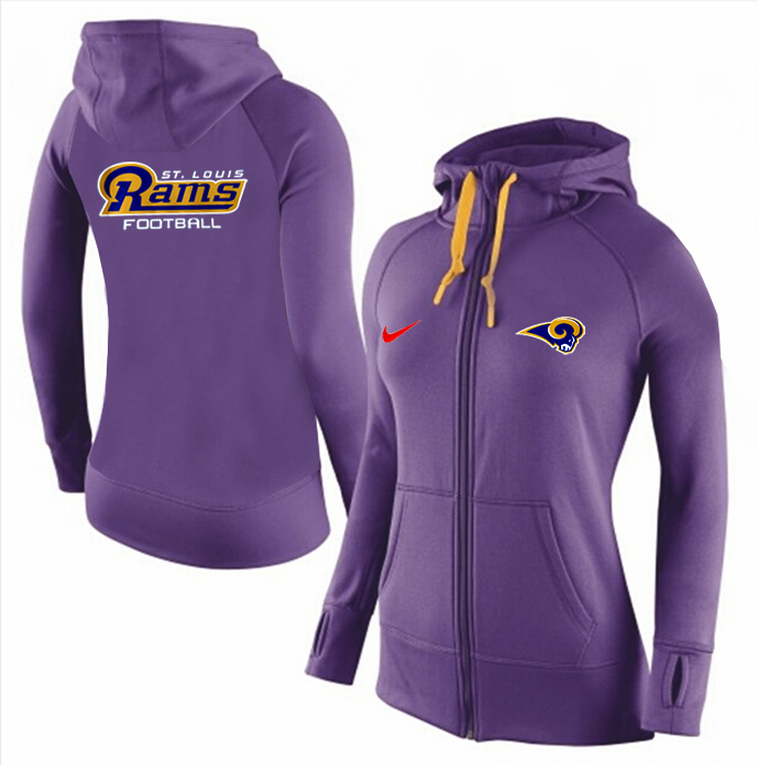 NFL St.Louis Rams Women Hoodie Purple