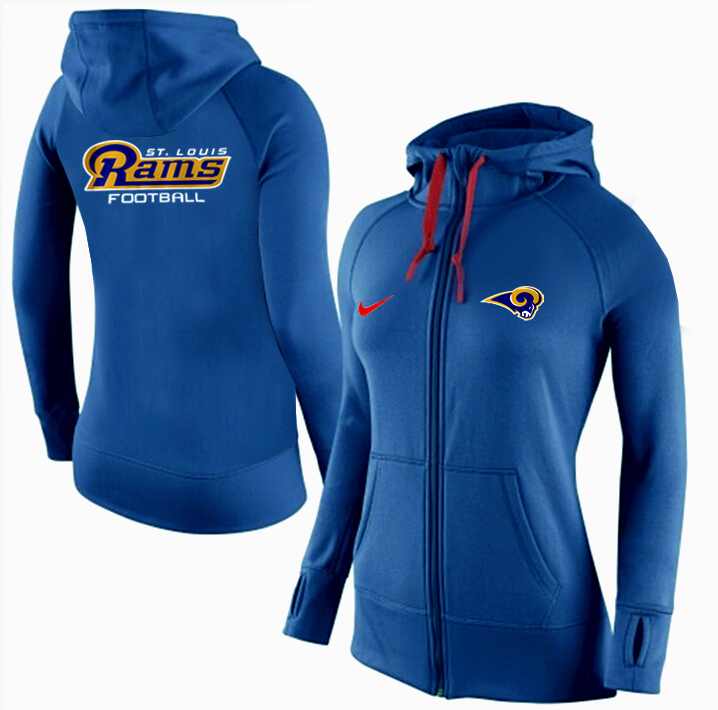 NFL St.Louis Rams Women Hoodie Blue