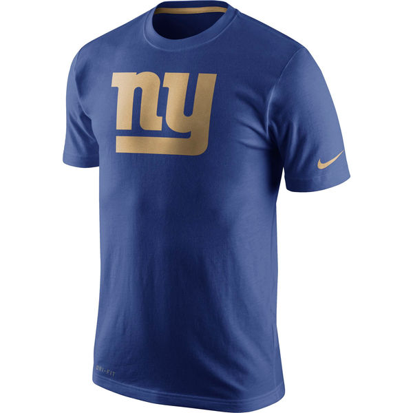 NFL New York Giants Blue Gold Logo T-Shirt
