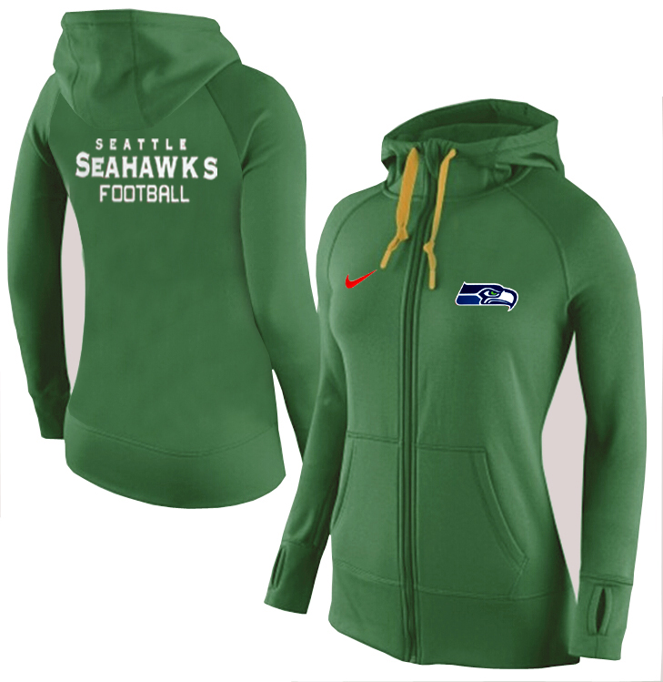 NFL Seattle Seahawks Green Women Hoodie