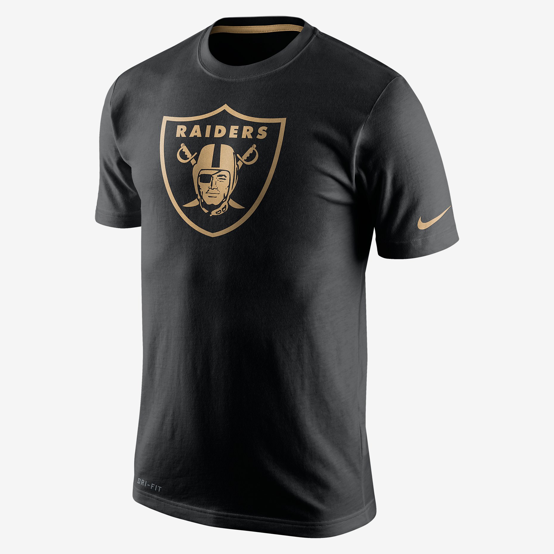 NFL Oakland Raiders Black Gold Logo T-Shirt