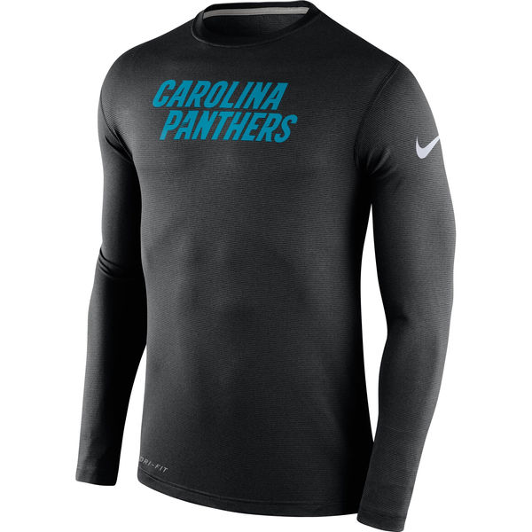 NFL Carolina Panthers Black Long-Sleeve T-Shirt