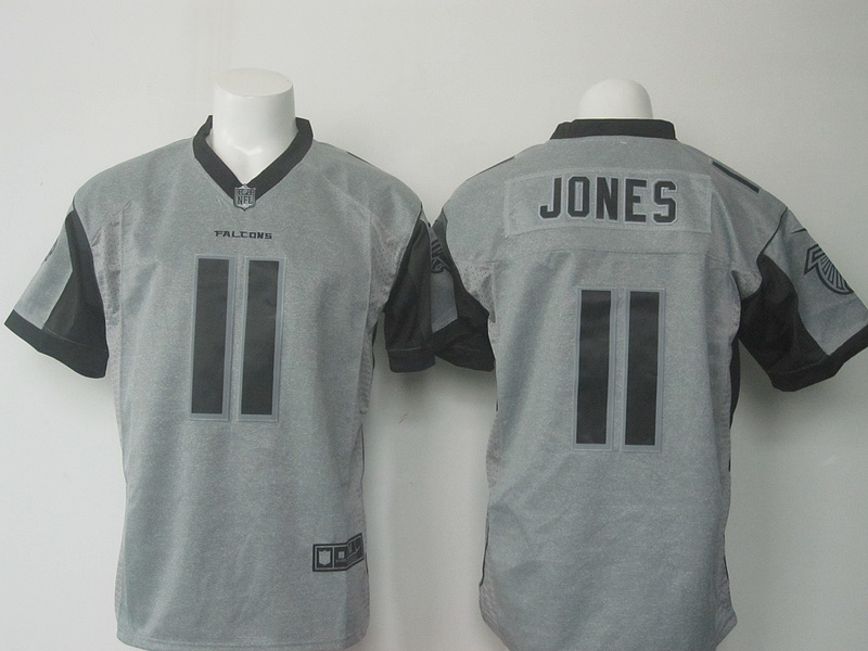 NFL Atlanta Falcons #11 Jones Hemp Grey Limited Jersey
