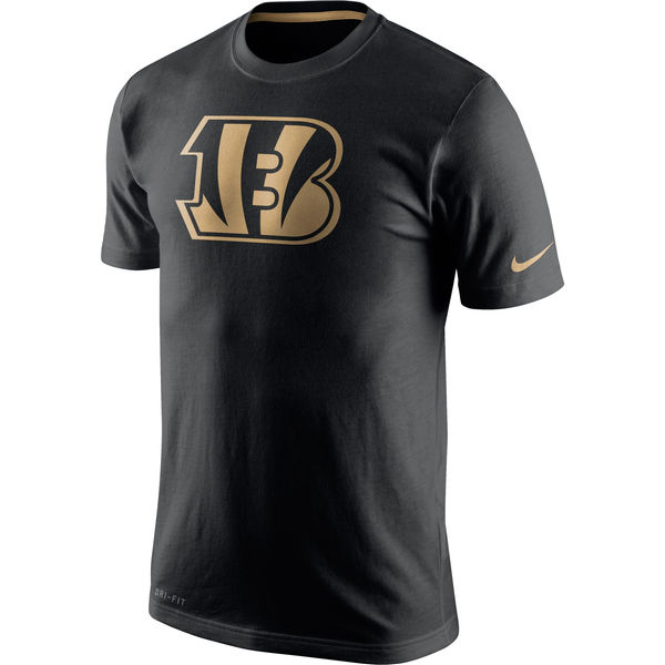 NFL Cincinnati Bengals Black Gold Logo T-Shirt