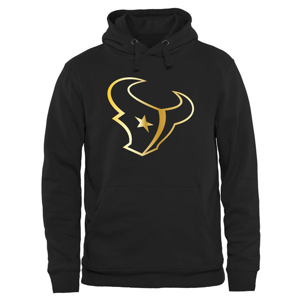 NFL Houston Texans Black Gold Logo Hoodie