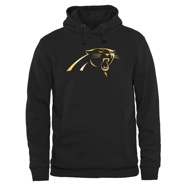 NFL Carolina Panthers Black Gold Logo Hoodie