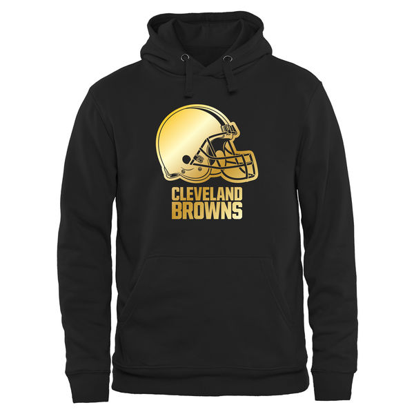 NFL Cleveland Browns Black Gold Logo Hoodie