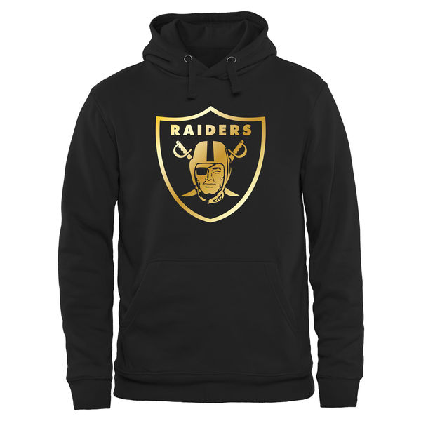 NFL Oakland Raiders Black Gold Logo Hoodie