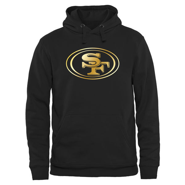 NFL San Francisco 49ers Black Gold Logo Hoodie