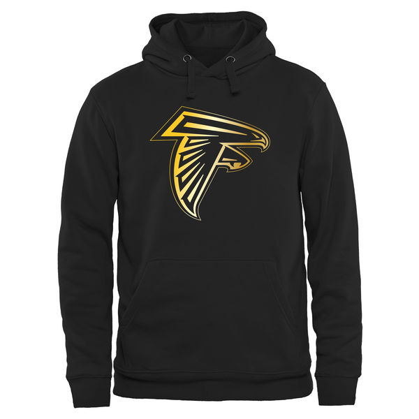 NFL Atlanta Falcons Black Gold Logo Hoodie
