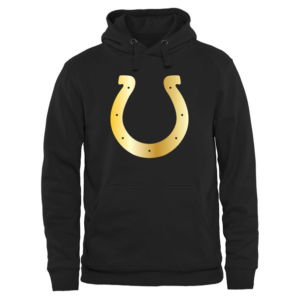 NFL Indianapolis Colts Black Gold Logo Hoodie