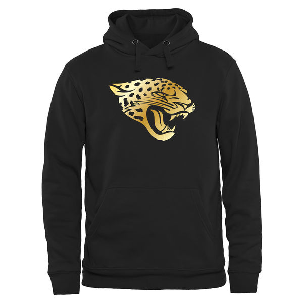 NFL Jacksonville Jaguars Black Gold Logo Hoodie