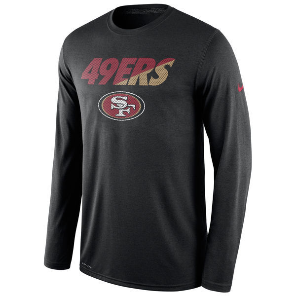 NFL San Francisco 49ers Black Long-Sleeve T-Shirt