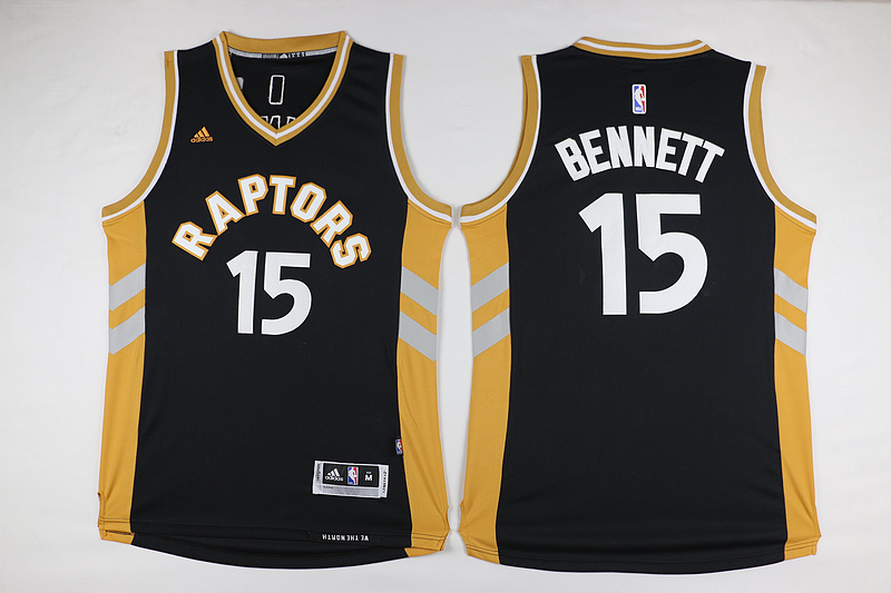 NBA Toronto Raptors #15 Bennett Black Jersey