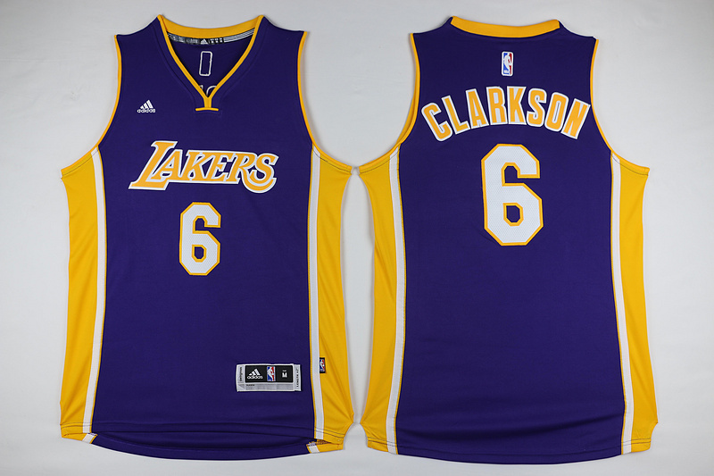 NBA Los Angeles Lakers #6 Clarkson Purple  Jersey