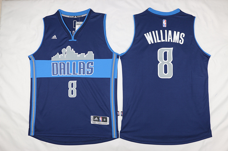 NBA Dallas Mavericks #8 Williams Blue Jersey
