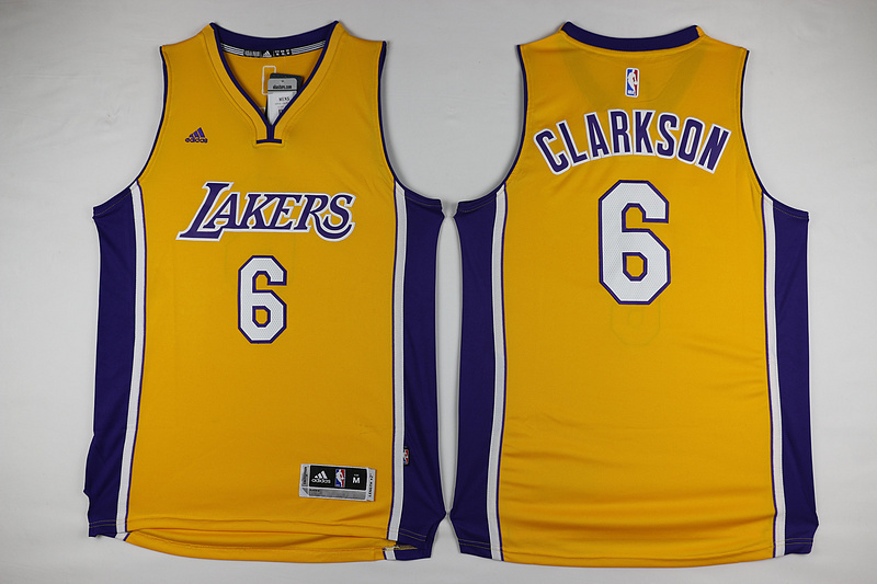 NBA Los Angeles Lakers #6 Clarkson Yellow  Jersey
