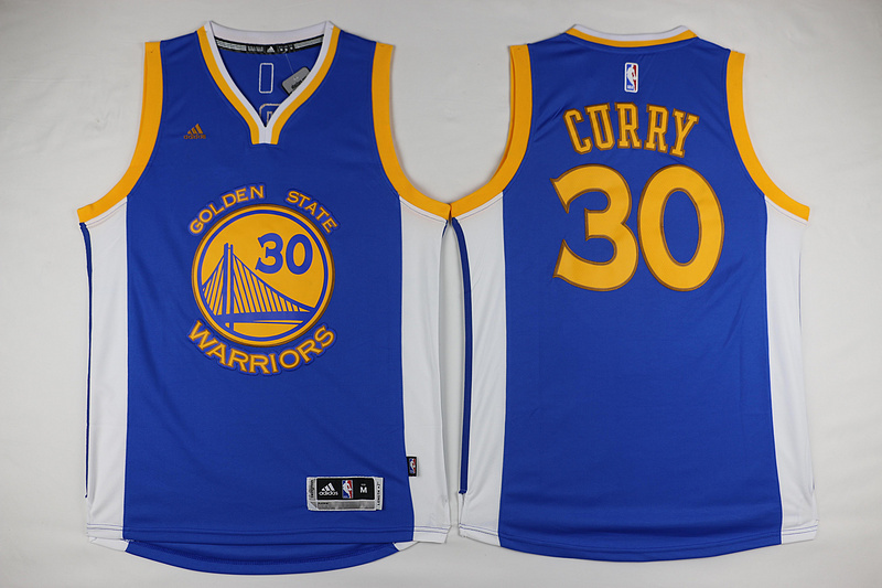 NBA Golden State Warriors #30 Curry Blue Champions Jersey