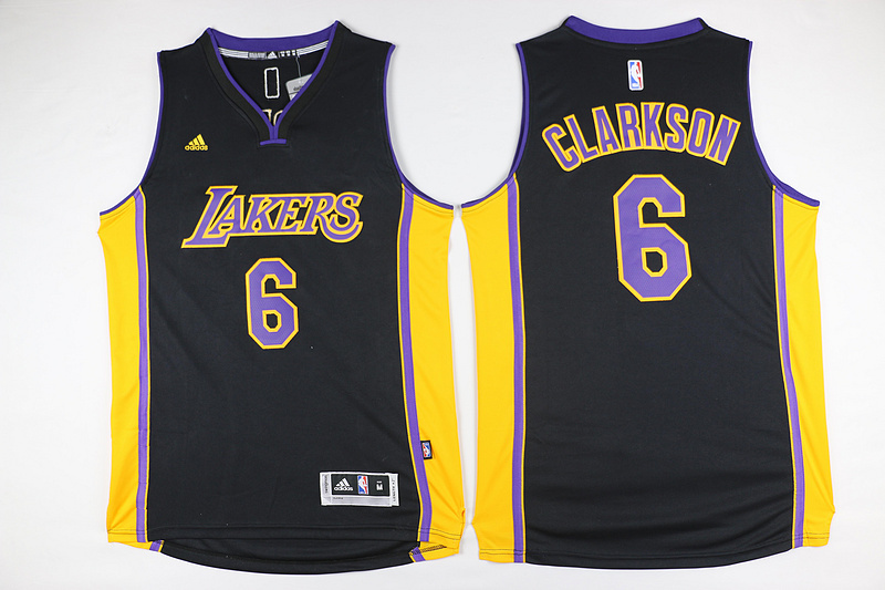 NBA Los Angeles Lakers #6 Clarkson Black Jersey