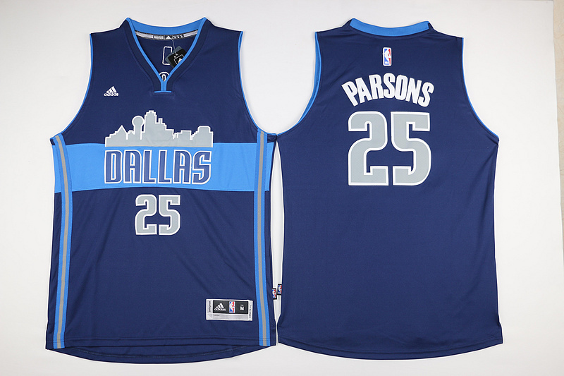 NBA Dallas Mavericks #25 Parsons Black Jersey