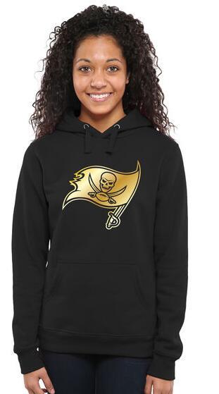 Womens Tampa Bay Buccaneers Pro Line Black Gold Collection Pullover Hoodie 
